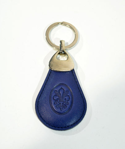 Blu Leather Key Ring - edocollection