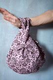 Pink Wrist Bag Brown Flowers - edocollection