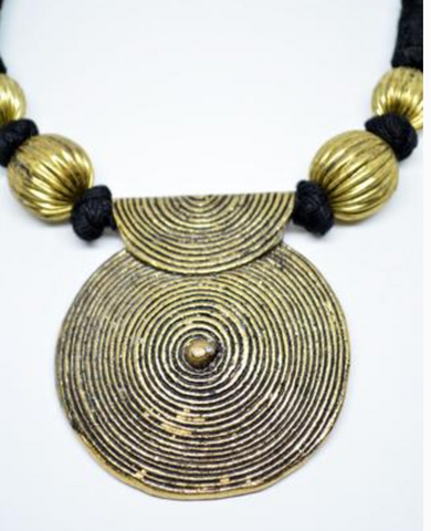 Brass Collar Necklace Ethnic 