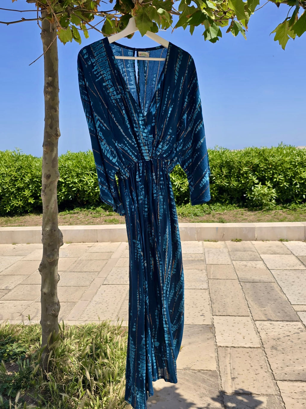 Kimono Long Dress Sky Blue
