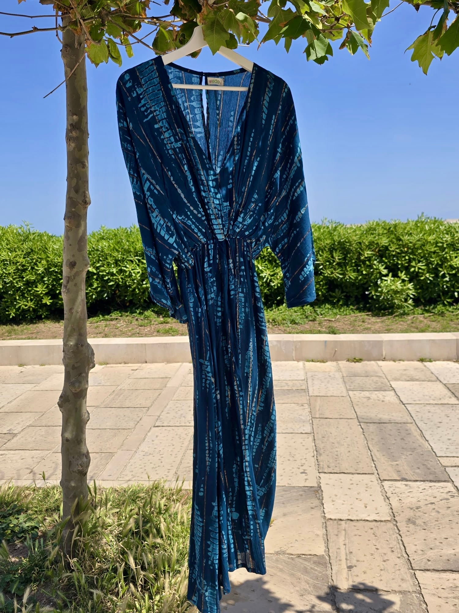Kimono Long Dress Sky Blue