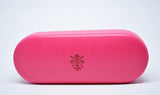 Pink Leather Sunglasses Case-Pink - edocollection