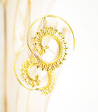 Brass Spiral Earrings - edocollection