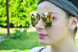 Women's Large Square Butterfly Sunglasses - edocollection