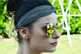 Women's Large Square Butterfly Sunglasses - edocollection