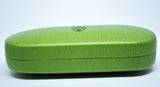 Large Leather Glasses Case-Green - edocollection