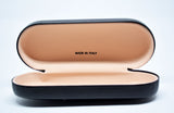 High Leather Glasses Case-Black - edocollection