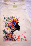 Multicolor Butterflies Lady Tank Top - edocollection