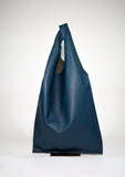 Large Leather Hobo Bag-Teal - edocollection
