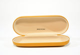 Slim Leather Glasses Case-Yellow Mustard - edocollection