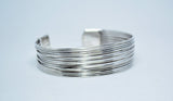 German Silver Multi Wire Adjustable Cuff - edocollection