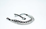 Men's Leather Bracelet With Silver Color Beads - edocollection