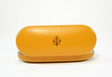 Slim Leather Glasses Case-Yellow Mustard - edocollection