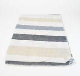 Striped Linen Shawl Scarf - edocollection
