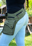 Women's Cotton Utility Belt-Army Green - edocollection