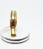 Unisex Hammered Brass Cuff Bracelet - edocollection