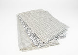 White and Grey Geometric Scarf - edocollection