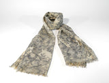 Womens Cotton Scarf Floral Motif - edocollection