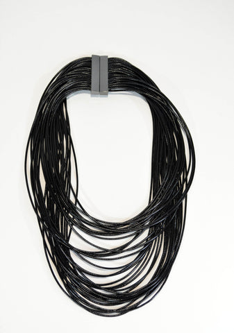 Multi Strand Necklace Black - edocollection