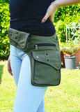Women's Cotton Utility Belt-Army Green - edocollection