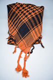 Womens Shemagh Cotton Scarf Orange - edocollection