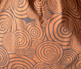 Large Hobo Bag Spiral Motif-Brown - edocollection