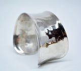 Women's German Silver Hammered Cuff - edocollection
