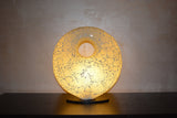Round Table Lamp Mosaic Glass White - edocollection