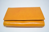 Leather Bifold Purse-Mustard - edocollection
