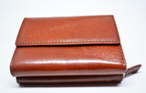 Compact Leather Wallet-Tan - edocollection