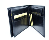 Leather Bifold Wallet Black - edocollection