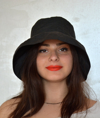 Women Cotton Hat-Black - edocollection
