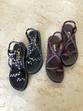 Platform Sandals for Women-Burgundy-Giulia Style - edocollection