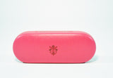 Large Leather Glasses Case-Pink - edocollection
